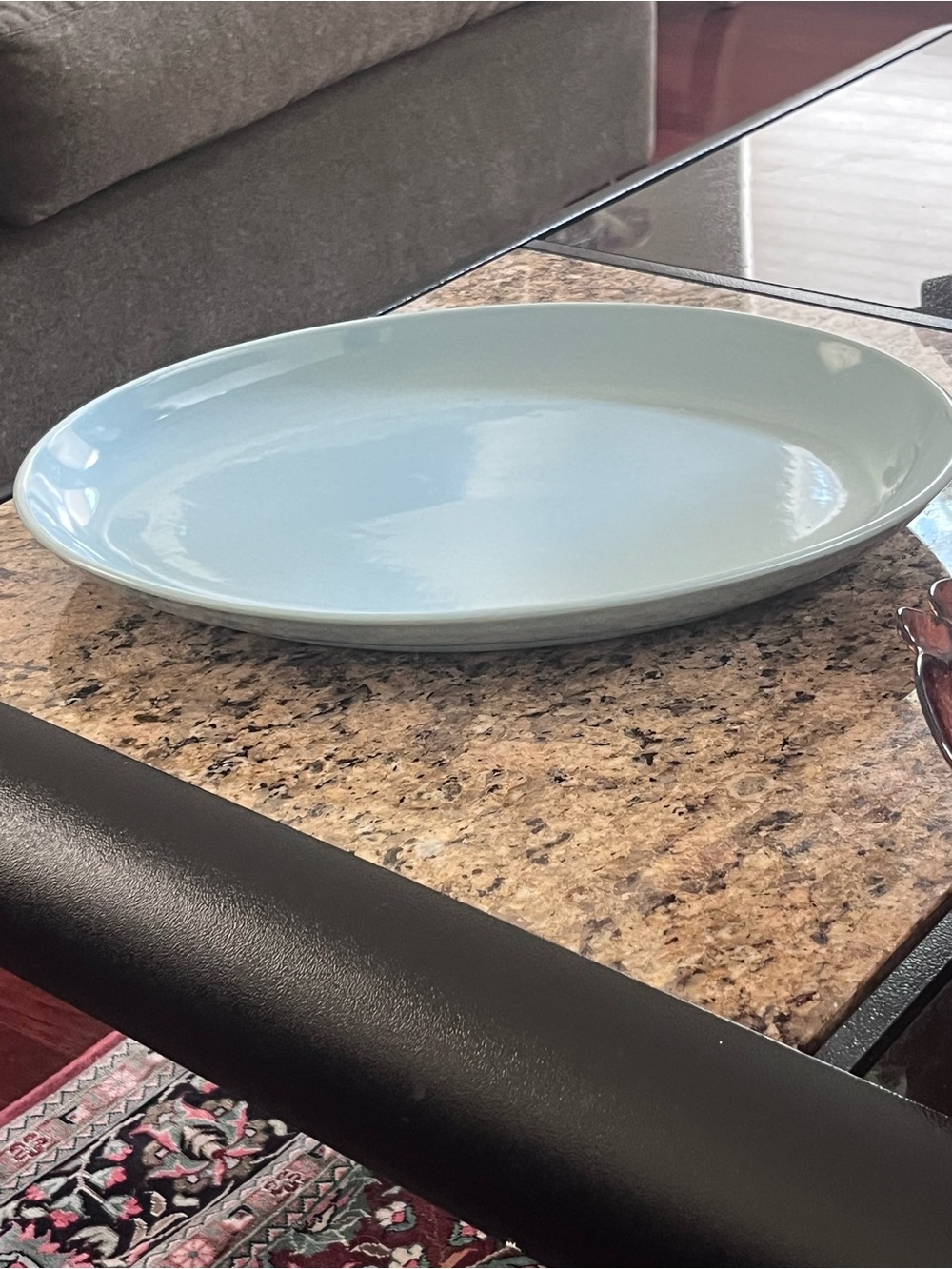 Russel Wright Casual China Dinner platter in Sage Green